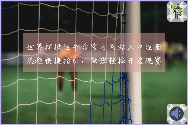 世界杯投注平台官方网站入口注册流程便捷指引，助您轻松开启观赛体验